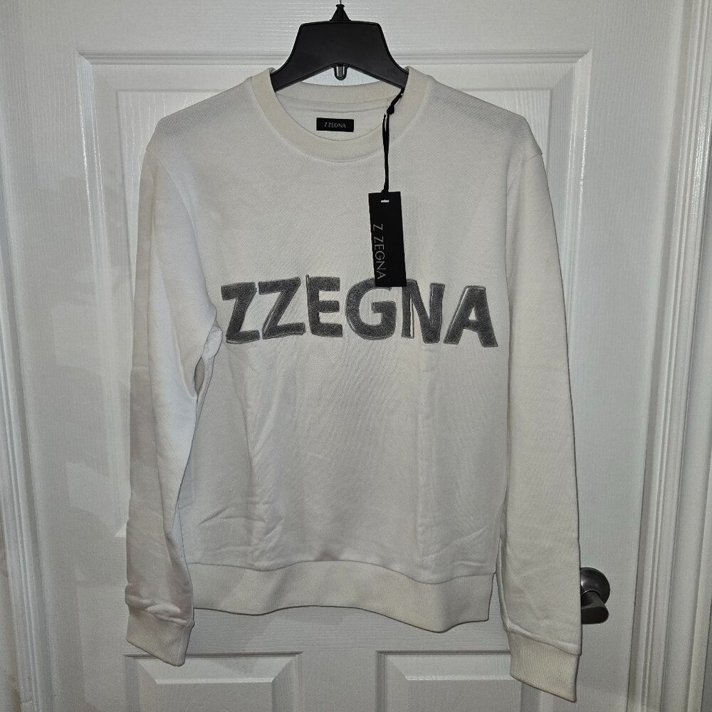Z Zegna Logo-Embroidered Cotton Sweatshirt